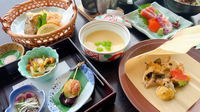 【1泊夕食のみ｜和会席】季節毎の食材を楽しむ和食料理　早朝出発・ゆっくり朝風呂にもおすすめ